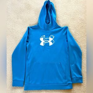 Under Armour Boys Sweatshirt Hoodie Blue Size Youth XL